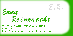 emma reinprecht business card